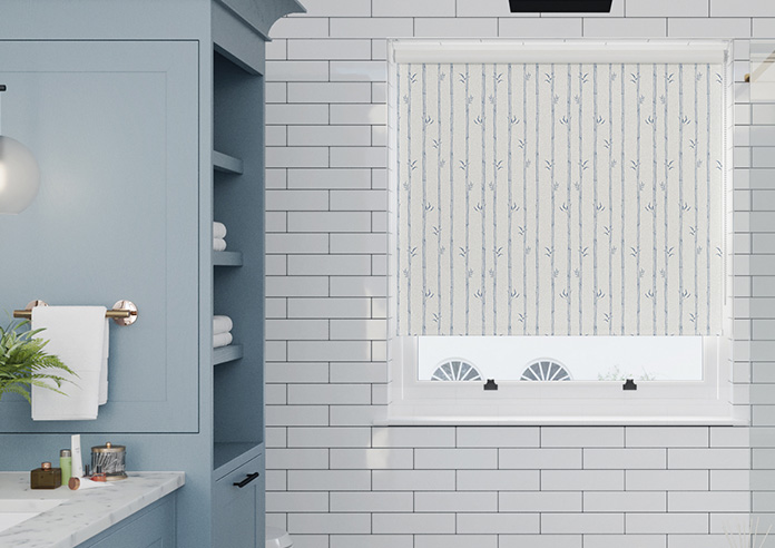 Bamboo Stripe, Spa Blue - Twist&Fit Roller Blind - Image 3